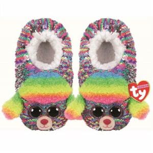 *A Grade* Rainbow Poodle Slippers Sequin - Medium