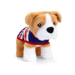 30cm Keeleco Bulldog with Union Jack Coat