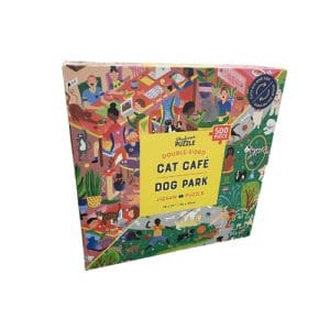 Jigsaw Library; Cat Cafe & Dog Park 500 pc Jigsaw