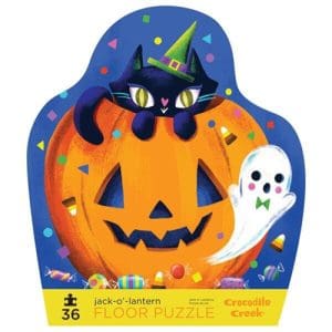 Crocodile Creek 36pc Shaped Box Puzzle / Jack O Lantern
