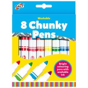 8 Chunky Pens - Washable