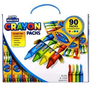 ArtSkills Mega Case Crayon Packs 90-Pack / 4-Crayon Set