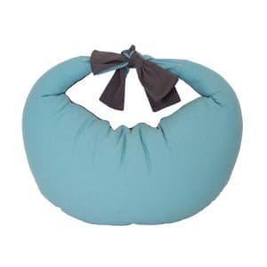 Hippychick Feeding Pillow - Charcoal and Reef Blue