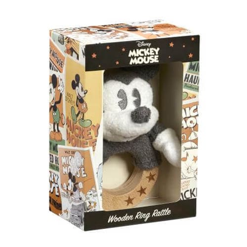 Mickey Mouse Memories Wooden Ring Rattle