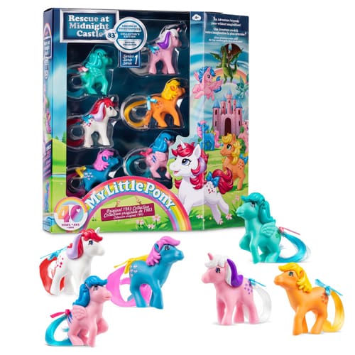 My Little Pony 40th Anniversary Figure Collector Pack (Bow Tie, Firefly, Applejack, Glory, Twlight, Medley)