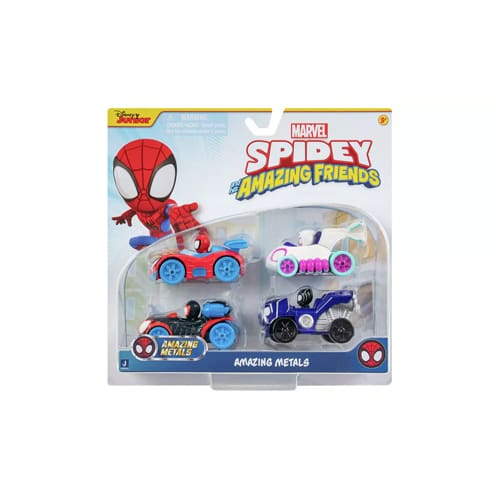 Spidey And His Friends - Diecast Vehicle (Amazing Metals 4-Pack)