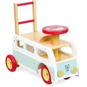 Vilac - 2 In 1 Retro Wooden Camper Van