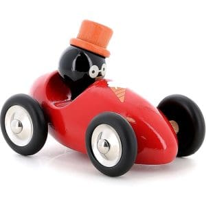 Vilac - Rene the Penguin In Its Car