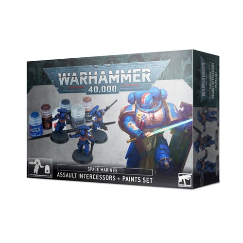 *A Grade* Warhammer 40K: Adeptus Astartess Assault Intercessors And Paints Set *A Grade* Warhammer 40K: Adeptus Astartess Assault Intercessors And Paints Set