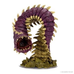 *B Grade* D&D Icons of the Realms Miniatures: Fangs and Talons - Purple Worm Premium Set