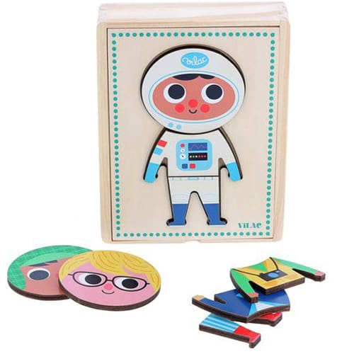 Vilac - Jules Moody Wooden Puzzle