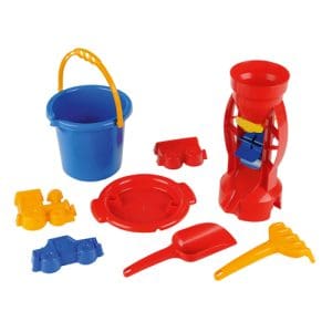 Aqua Action - Sand bucket set with sand mill, 8 p