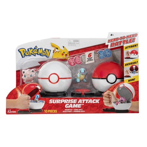 Pokemon - Surprise Attack Game: Squirtle with Poke Ball vs. Jigglypuff with Premier Ball