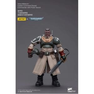 Warhammer 40K 1/18 Scale Astra Militarum Cadian Command Squad Commander with Power Sword