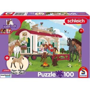 Schleich: Horse Club Campfire at the Caravan (100pc) inc. 1 figure