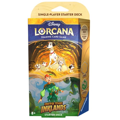 Disney Lorcana Trading Card Game - Into The Inklands - Starter Deck - Dalmatians and Peter Pan