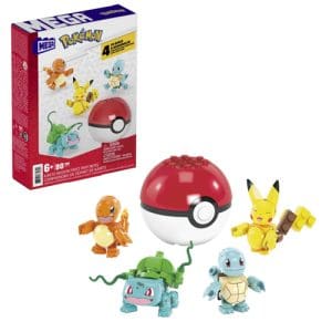 Mega Construx Pokeball 5 Pack - Kanto Partners (4 core figs + ball)