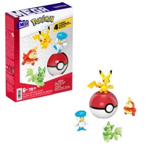 Mega Construx Pokeball 5 Pack - Paldea Partners (4 new figs + ball)