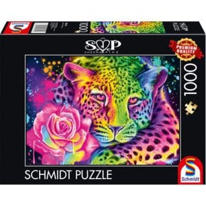 Sheena Pike: Neon Rainbow Leopard (1000pc)