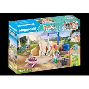 PLAYMOBIL 71354 Horses of Waterfall - Isabella and Lioness Washing Station Playset
