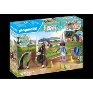 PLAYMOBIL 71355 Horses of Waterfall - Zoe and Blaze Jumping Arena Playset