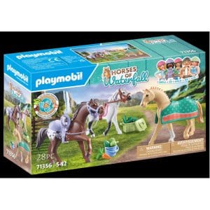 PLAYMOBIL 71356 Horses of Waterfall - Three Horses with Saddles