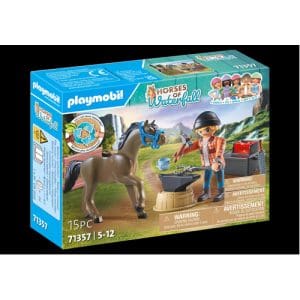 PLAYMOBIL 71357 Horses of Waterfall - Farrier Ben and Archilles