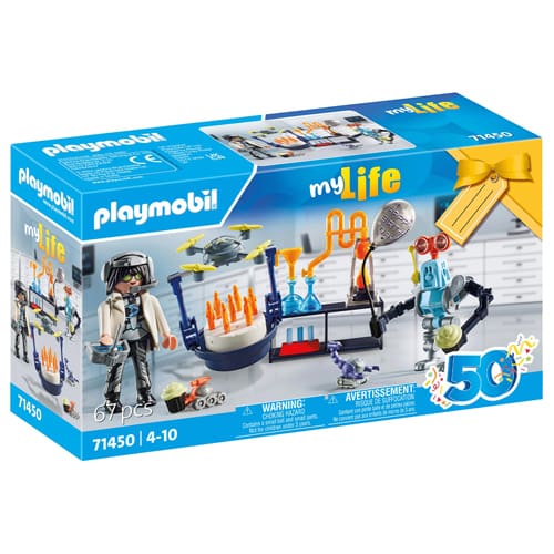 PLAYMOBIL 71450 My Life: Researchers with Robots Giftset