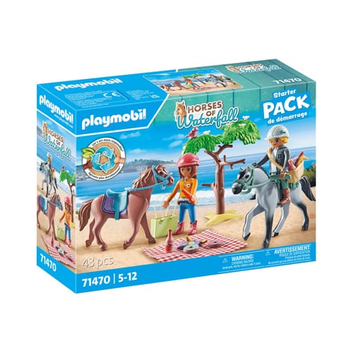 PLAYMOBIL 71470 Horses of Waterfall: Horse Riding Trip Starter Pack