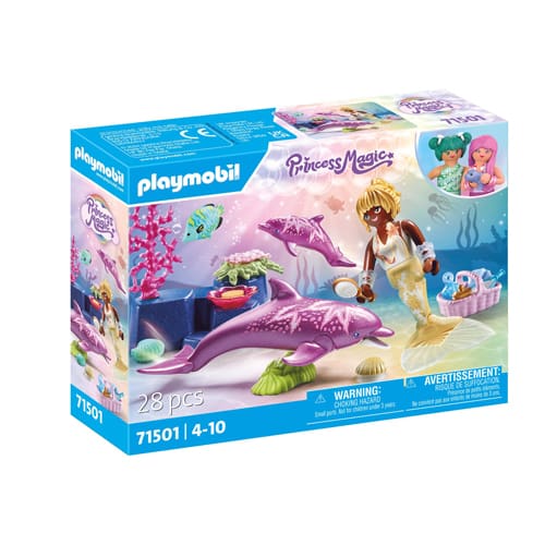PLAYMOBIL 71501 Princess Magic: Mermaid with Dolphins