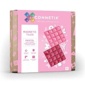 CONNETIX: Pastel Pink & Berry Base Plate (2 Pieces)