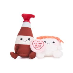 Swizzels Love Hearts Soy Sauce and Sushi Plush 5.5 Inch