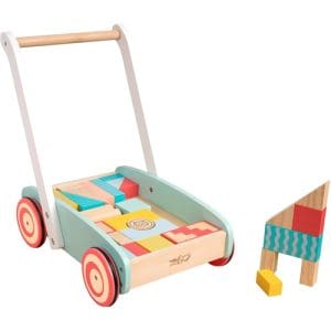 Wooden Baby Walker With Bricks