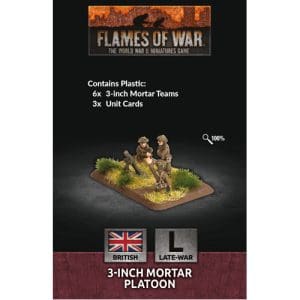 *A Grade* Flames of War: 3-inch Mortar Platoon (x6 Plastic)