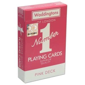 PINK - Waddingtons No1 Playing Cards