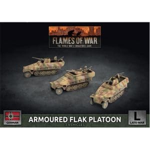 Sd Kfz 251 2cm / Triple 15mm Armoured Flak Platoon (3x Plastic)