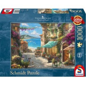 *A Grade* Thomas Kinkade: Cafe on the Italian Riviera Puzzle (1000 pieces)