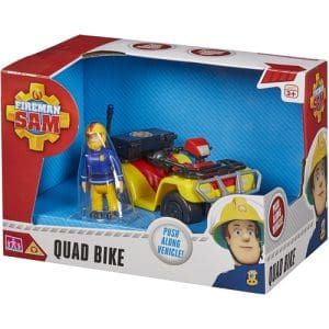 *B Grade* Fireman Sam Push-Along Vehicle: Quad Bike with Figure