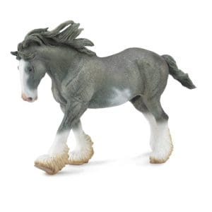 Clydesdale Stallion - Black Sabino Roan