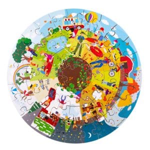 The Four Seasons Circular Floor Puzzle