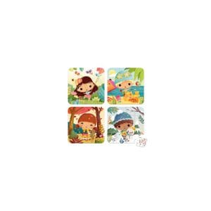 4 Puzzles The 4 Seasons (6-9-12-16 Pcs)