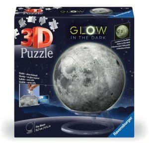 Glow in the Dark Moon 3D Puzzle Ball, 72pc