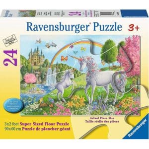 Prancing Unicorns Giant Floor Puzzle, 24pc
