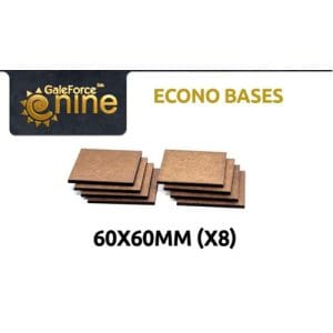 GF9 Econo Bases 60x60mm (x8)