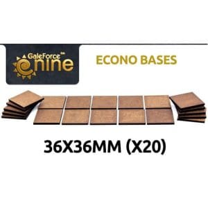 GF9 Econo Bases 36x36mm (x20)