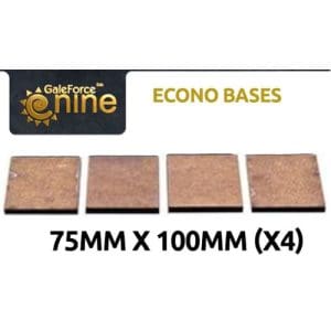 GF9 Econo Bases 75x100mm (x4)