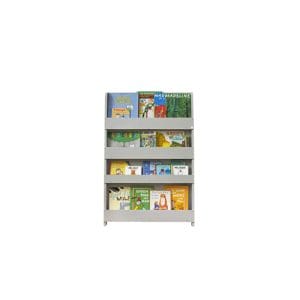 Pale Grey Tidy Books Bookcase No Letters