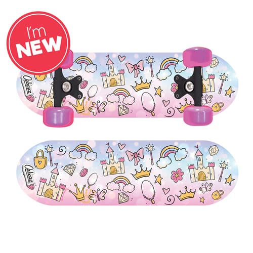 Princesses Skateboard With Flashing Wheels 17 Inch