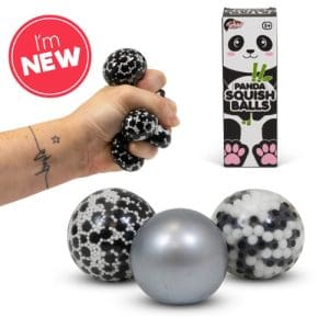 Scrunchems Panda 3Pk Diddy Squish Balls