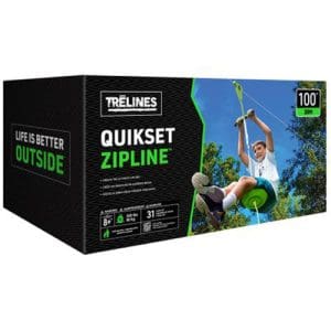 Zip line with brake